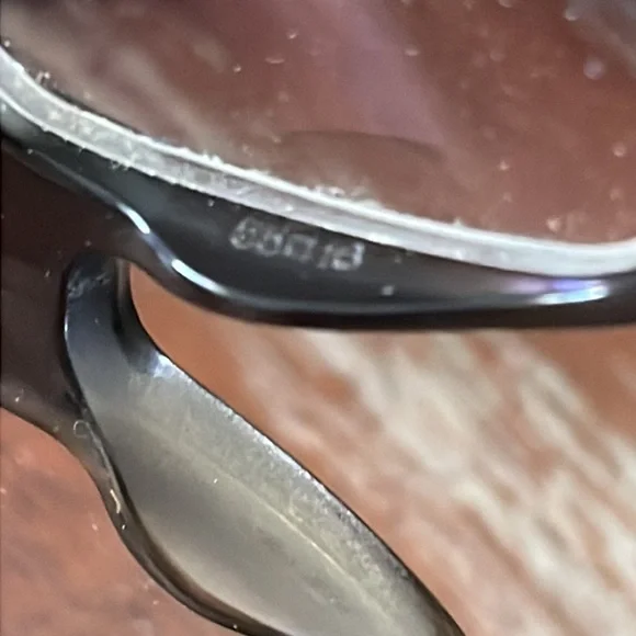 Prada VPR 16M OAQ-101 Wood eyeglasses with black logo case. - Picture 16 of 16